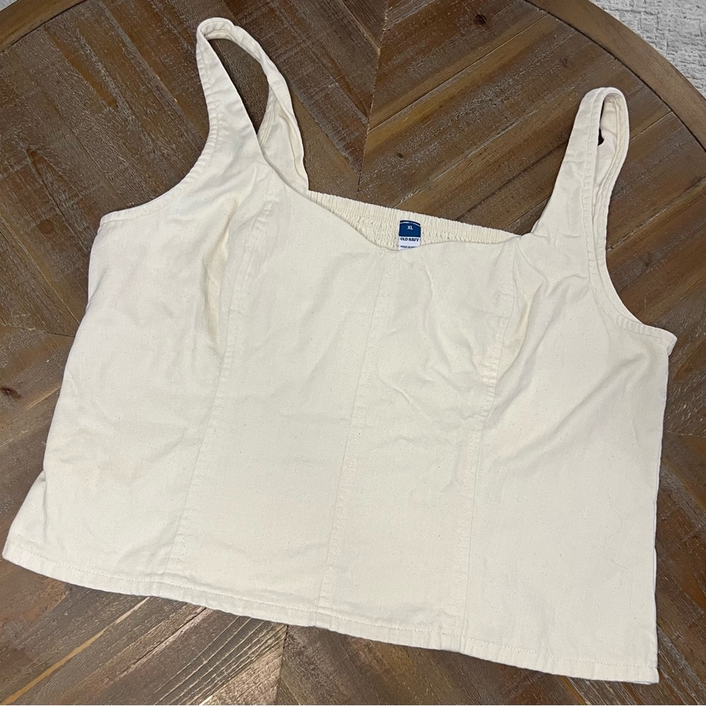 Old Navy Women's Cream Corset‎